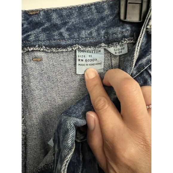 VTG. 80s 90s Union Bay Jeans High Waist Baggy Loose Pleated Mom Preppy Sz. 11 - Picture 10 of 11